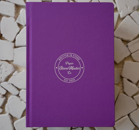 Hardcover Stone Paper Journal VIOLET | Sustainable Paper Product